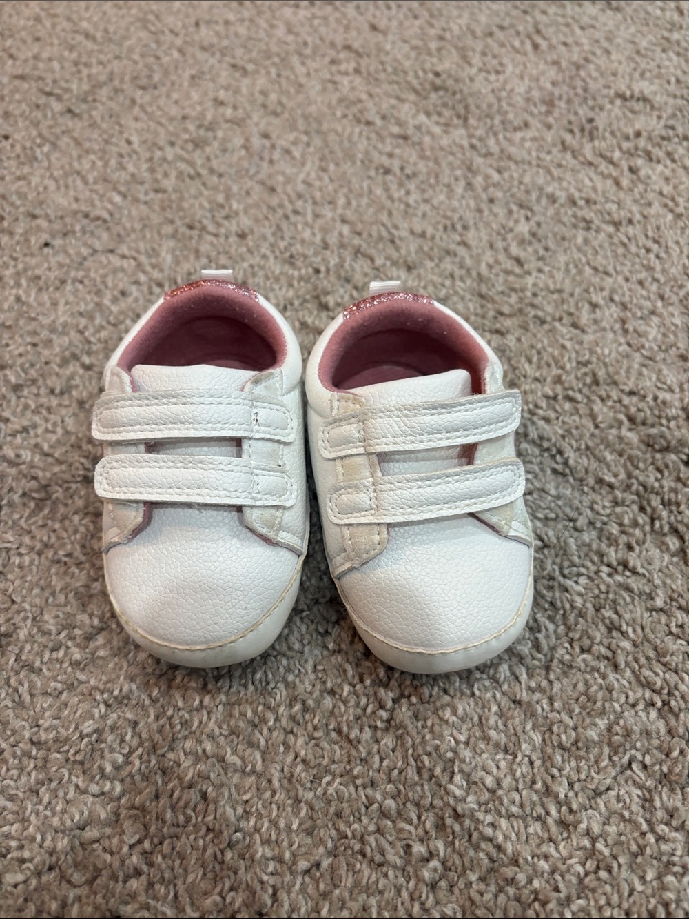 Primark baby White and Pink Hook-and-Loop Casual Shoes